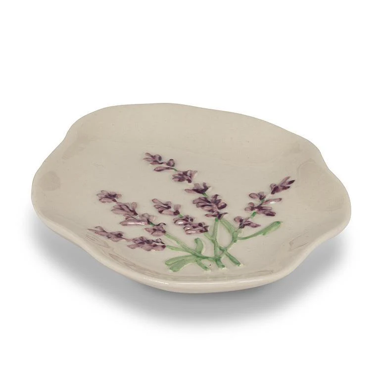 ABBOTT - PURPLE FLOWER ORGANIC DISH 5" - Image 2