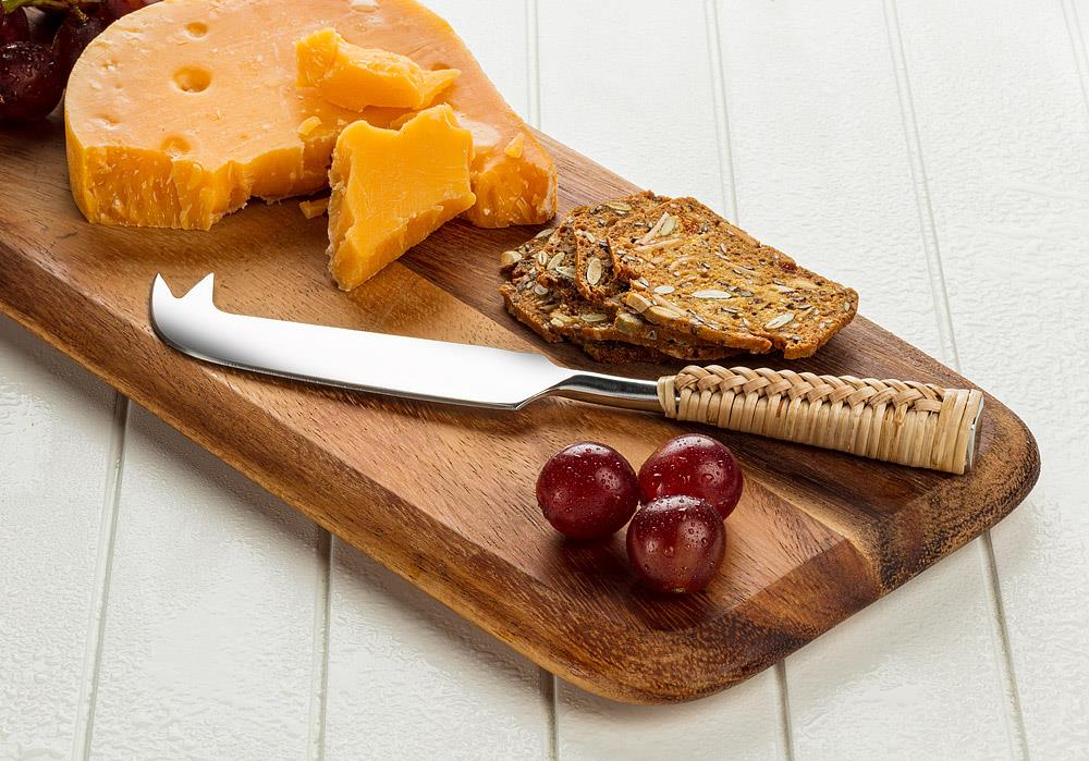 ABBOTT- Rattan Handle Cheese Knife - Image 2