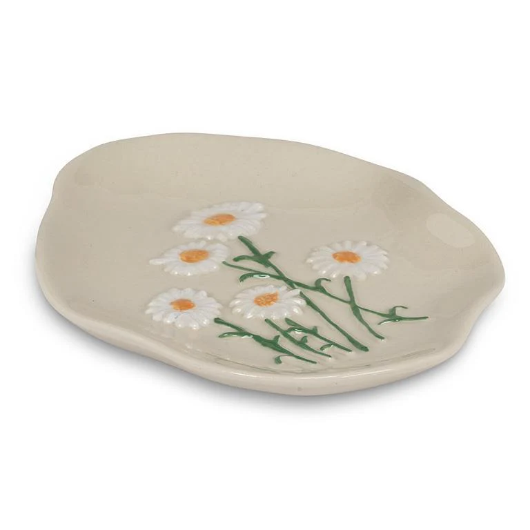 ABBOTT - WHITE FLOWER ORGANIC DISH 5" - Image 2
