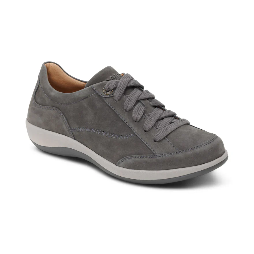 AETREX- WOMEN'S DAHLIA CHARCOAL LACE-UP OXFORD SHOE - Image 2
