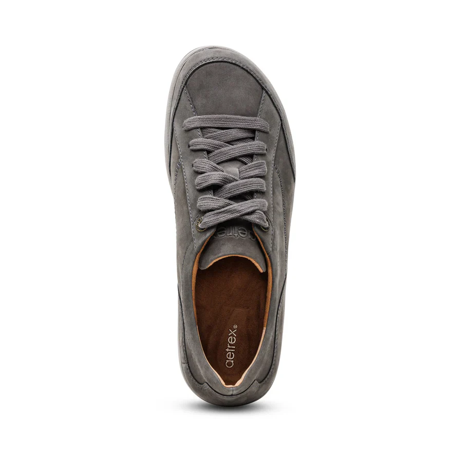 AETREX- WOMEN'S DAHLIA CHARCOAL LACE-UP OXFORD SHOE - Image 5