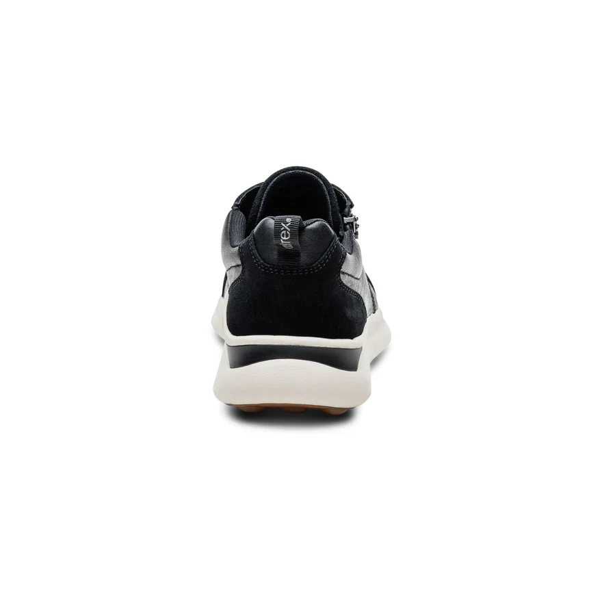 AETREX- WOMEN'S ELISE BLACK ARCH SUPPORT SNEAKER - Image 4