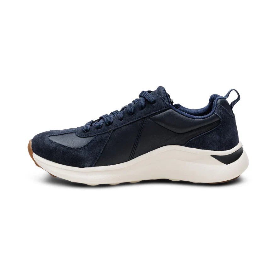 AETREX- WOMEN'S ELISE NAVY ARCH SUPPORT SNEAKER - Image 3
