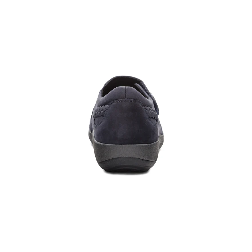 AETREX- WOMEN'S KARINA MONK STRAP NAVY SHOE - Image 5