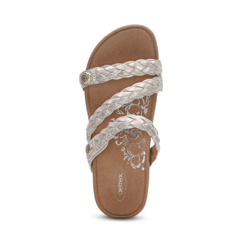 AETREX- WOMEN'S JOSIE BRAIDED SLIDE - Image 4
