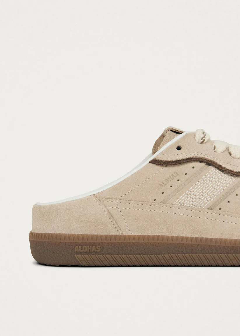 ALOHAS - WOMEN'S MULE CREAM LEATHER SNEAKERS - Image 5