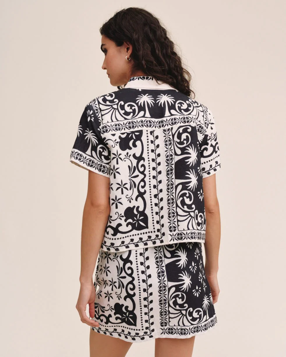 BELLA DAHL - BANDANA SS CAMP SHIRT - Image 2
