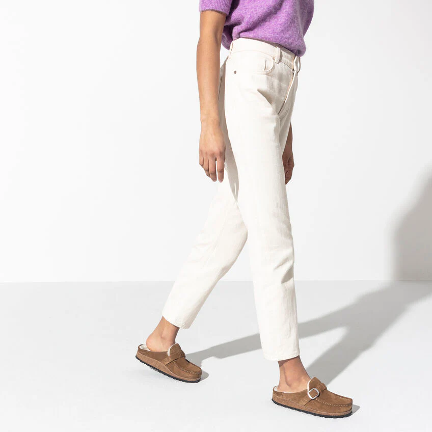 BIRKENSTOCK- BUCKLEY SHEARLING SUEDE LEATHER SHOE - Image 5