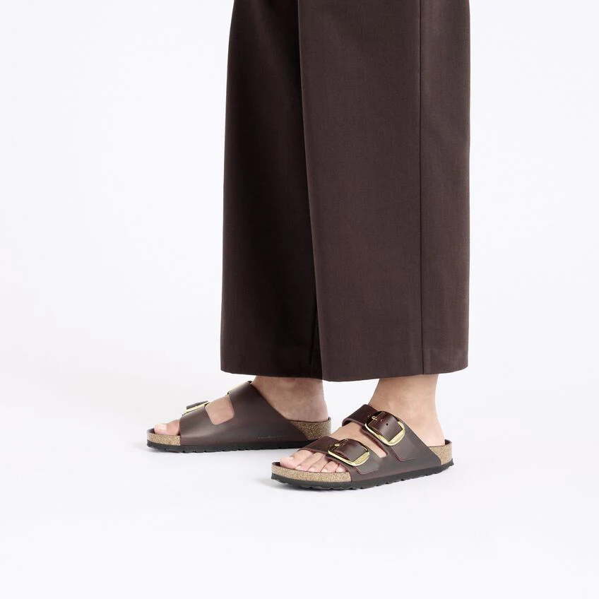 BIRKENSTOCK- ARIZONA NATURAL LEATHER OILED BIG BUCKLE SANDAL - Image 5