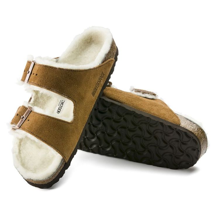 BIRKENSTOCK- ARIZONA SHEARLING SUEDE LEATHER SANDAL - Image 4