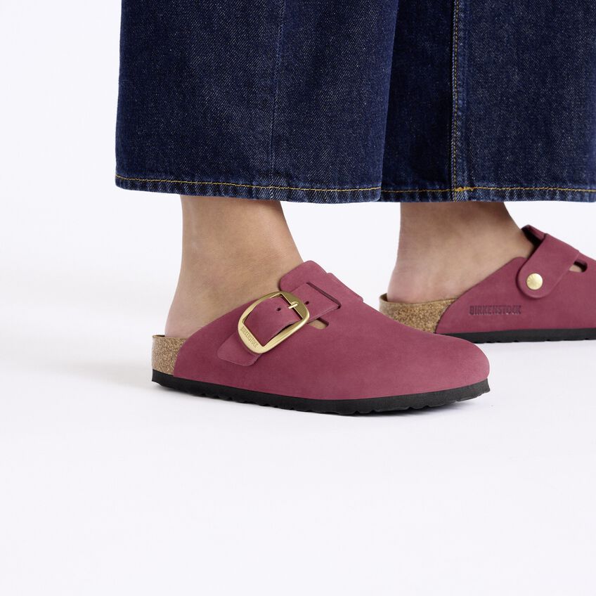 BIRKENSTOCK- BOSTON NUBUCK LEATHER BIG BUCKLE SHOE - Image 5