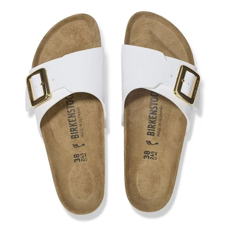 BIRKENSTOCK- WOMEN'S CATALINA LUXE BUCKLE BIRKO FLOR PATENT SANDAL - Image 3