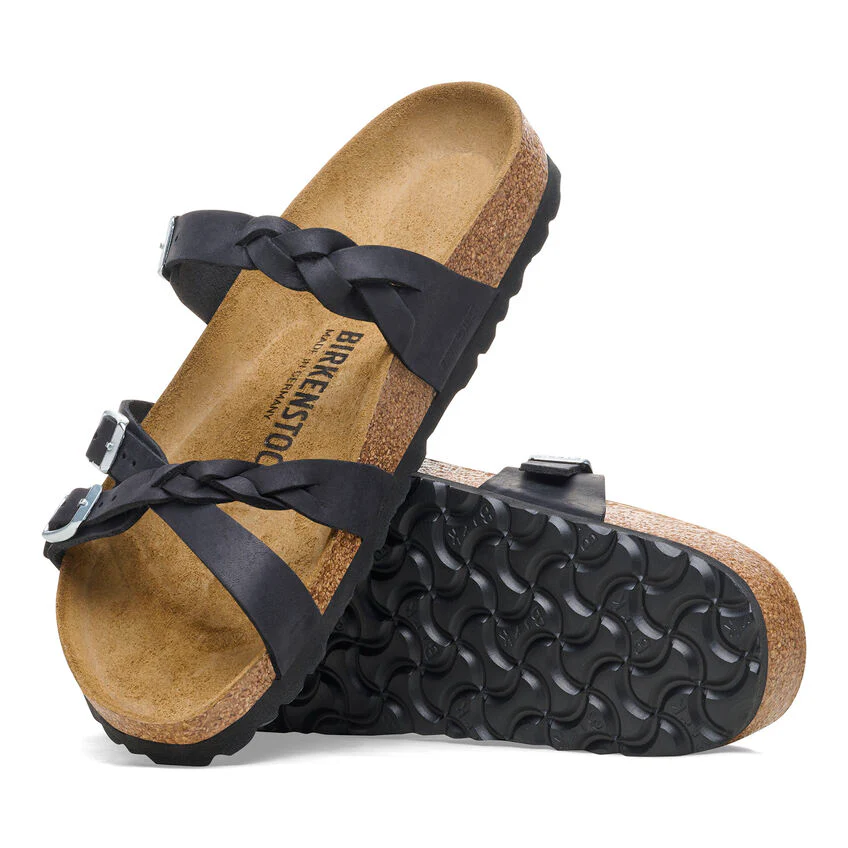 BIRKENSTOCK- FRANCA BRAIDED OILED LEATHER SANDAL - Image 5