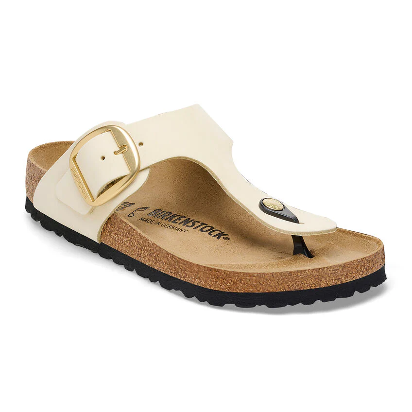 BIRKENSTOCK- GIZEH BIG BUCKLE NUBUCK LEATHER SANDAL - Image 2