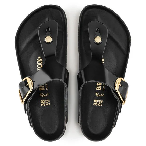 BIRKENSTOCK- GIZEH BIG BUCKLE HIGH SHINE SANDAL - Image 3