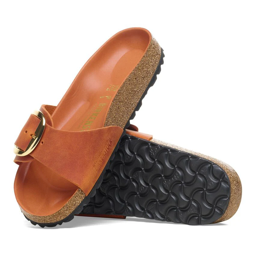BIRKENSTOCK- MADRID OILED LEATHER BIG BUCKLE SANDAL - Image 4