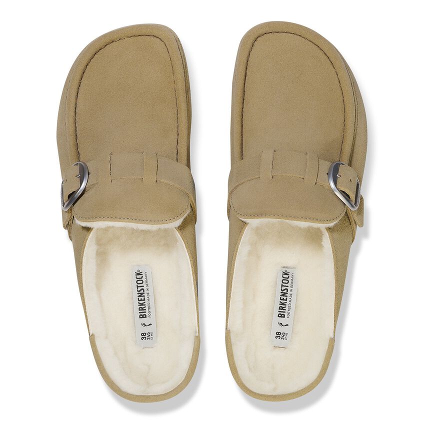 BIRKENSTOCK- BUCKLEY SHEARLING SUEDE LEATHER SHOE - Image 3