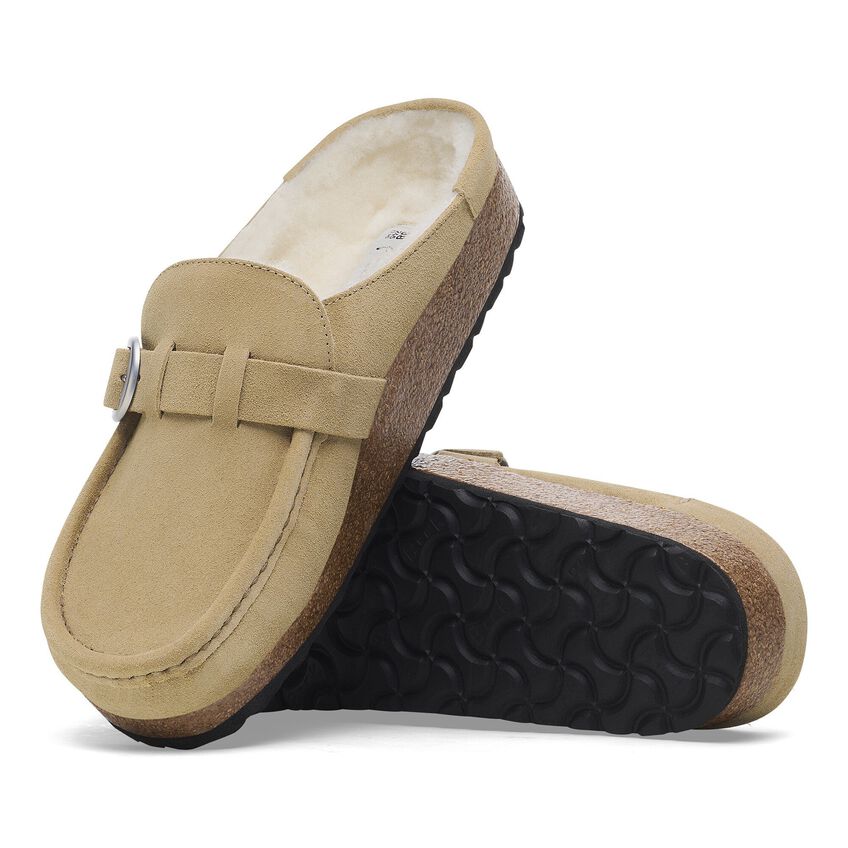 BIRKENSTOCK- BUCKLEY SHEARLING SUEDE LEATHER SHOE - Image 4