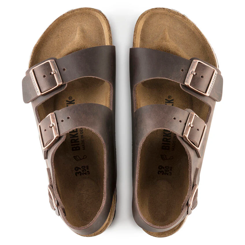 BIRKENSTOCK- MILANO OILED LEATHER SANDAL - Image 3