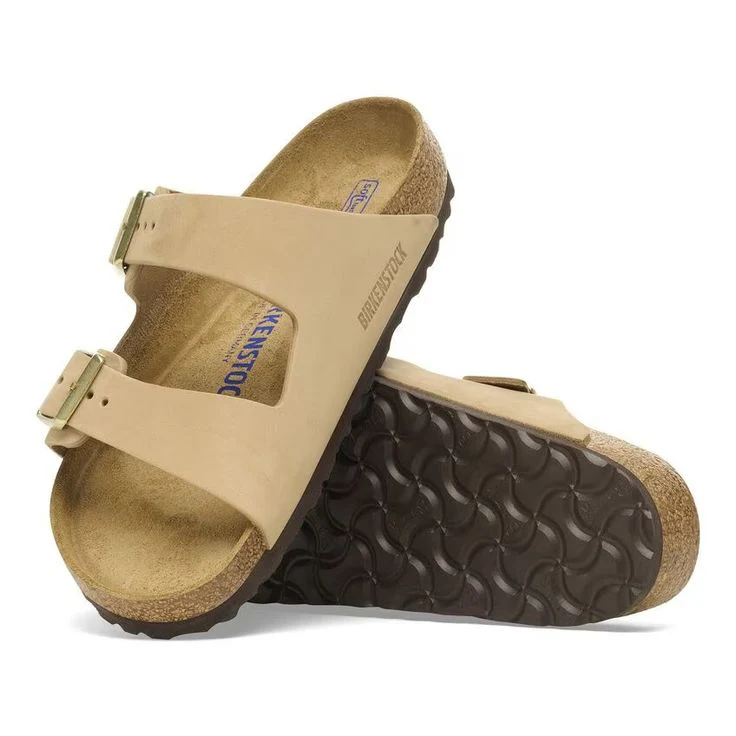 BIRKENSTOCK- ARIZONA SOFT FOOTBED NUBUCK LEATHER SANDAL - Image 4