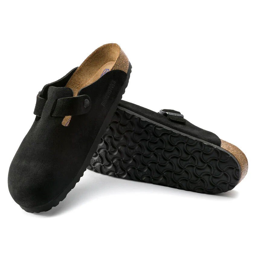 BIRKENSTOCK- BOSTON SOFT FOOTBED SUEDE LEATHER SHOE - Image 5