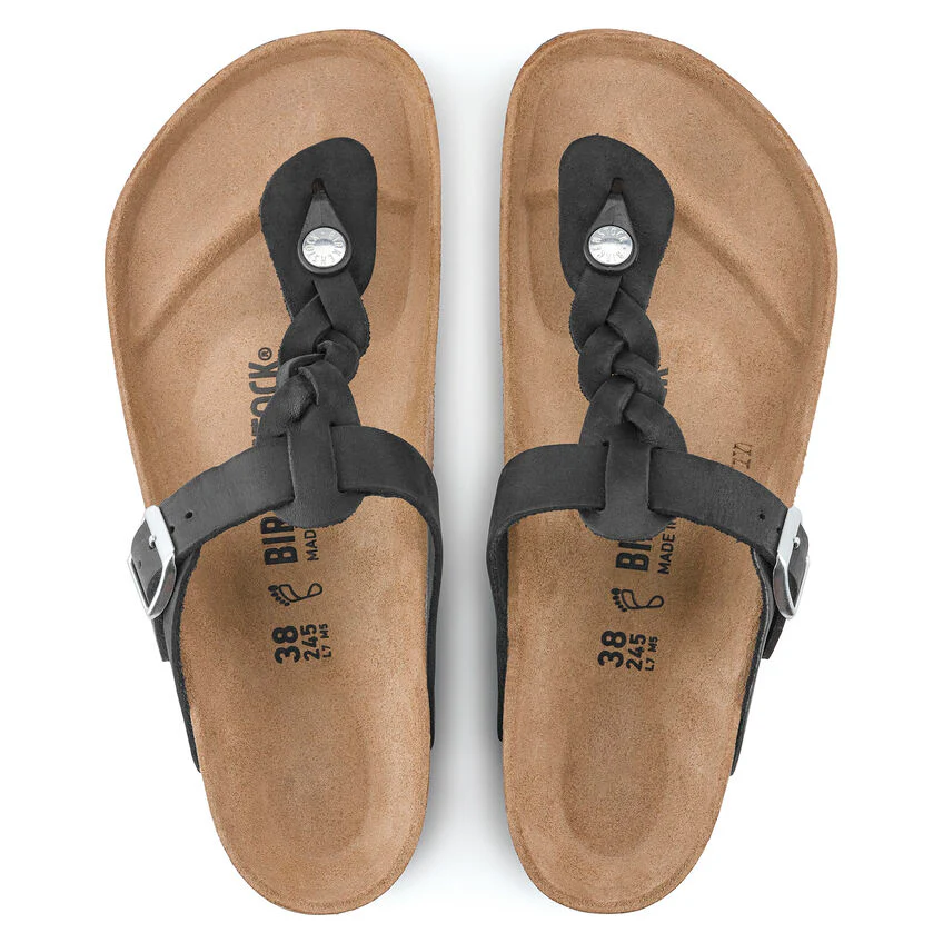 BIRKENSTOCK- GIZEH OILED LEATHER SANDAL - Image 4