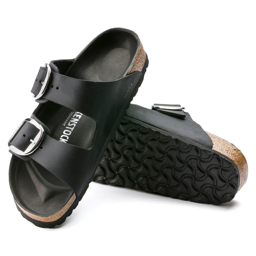 BIRKENSTOCK - ARIZONA BIG BUCKLE OILED LEATHER SANDAL - Image 4