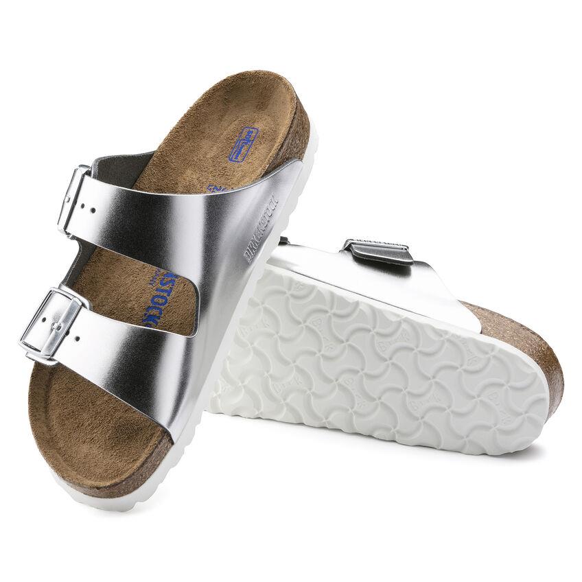 BIRKENSTOCK- ARIZONA SOFT FOOTBED LEATHER SANDAL - Image 4