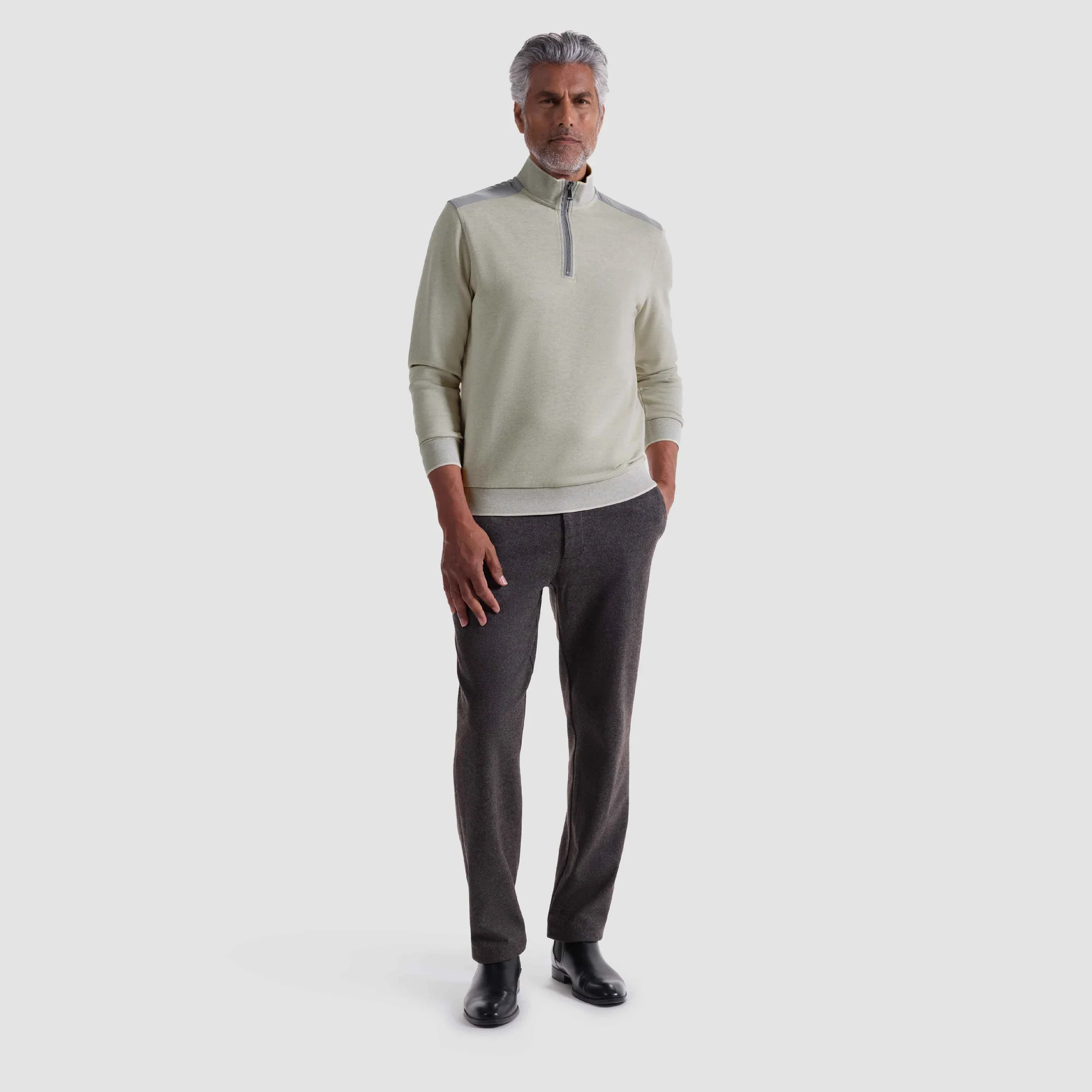 BUGATCHI - MEN'S 1/4 ZIP SWEATER - Image 5