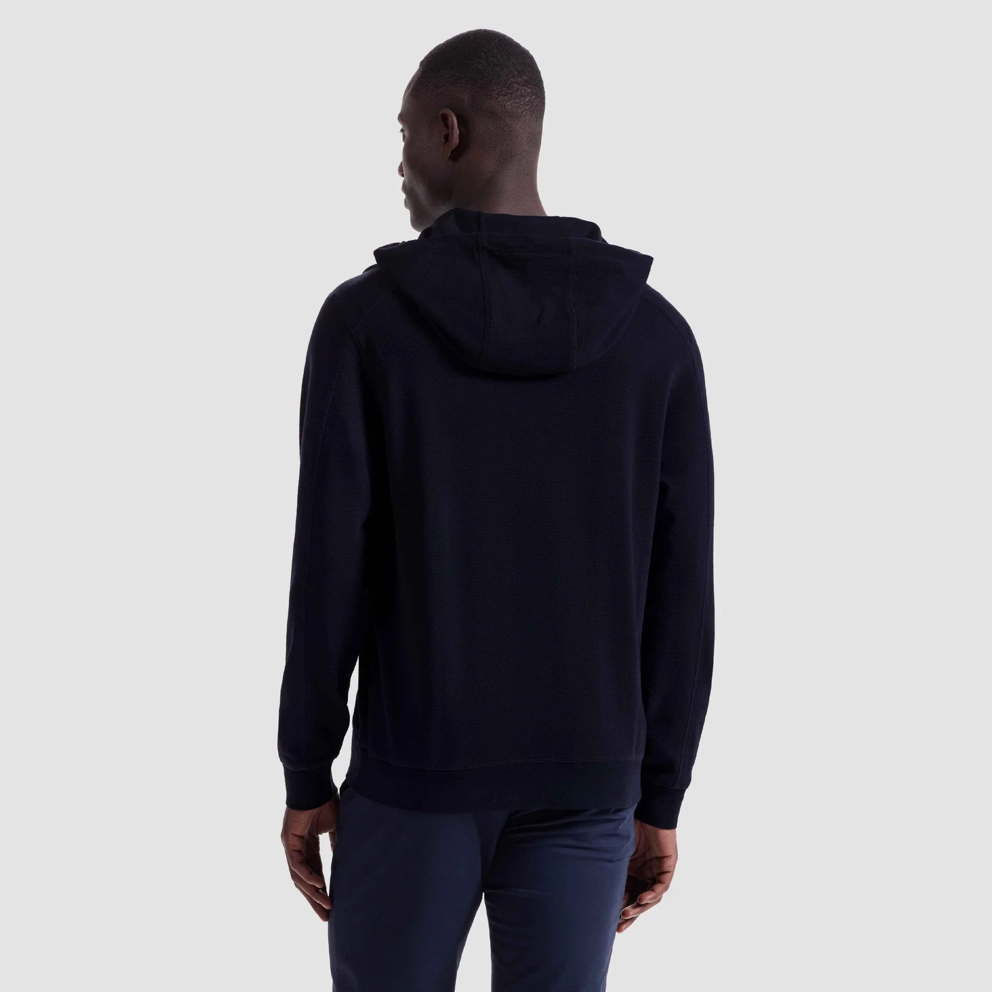 BUGATCHI- MEN'S PICQUE HOODIE PULLOVER - Image 3