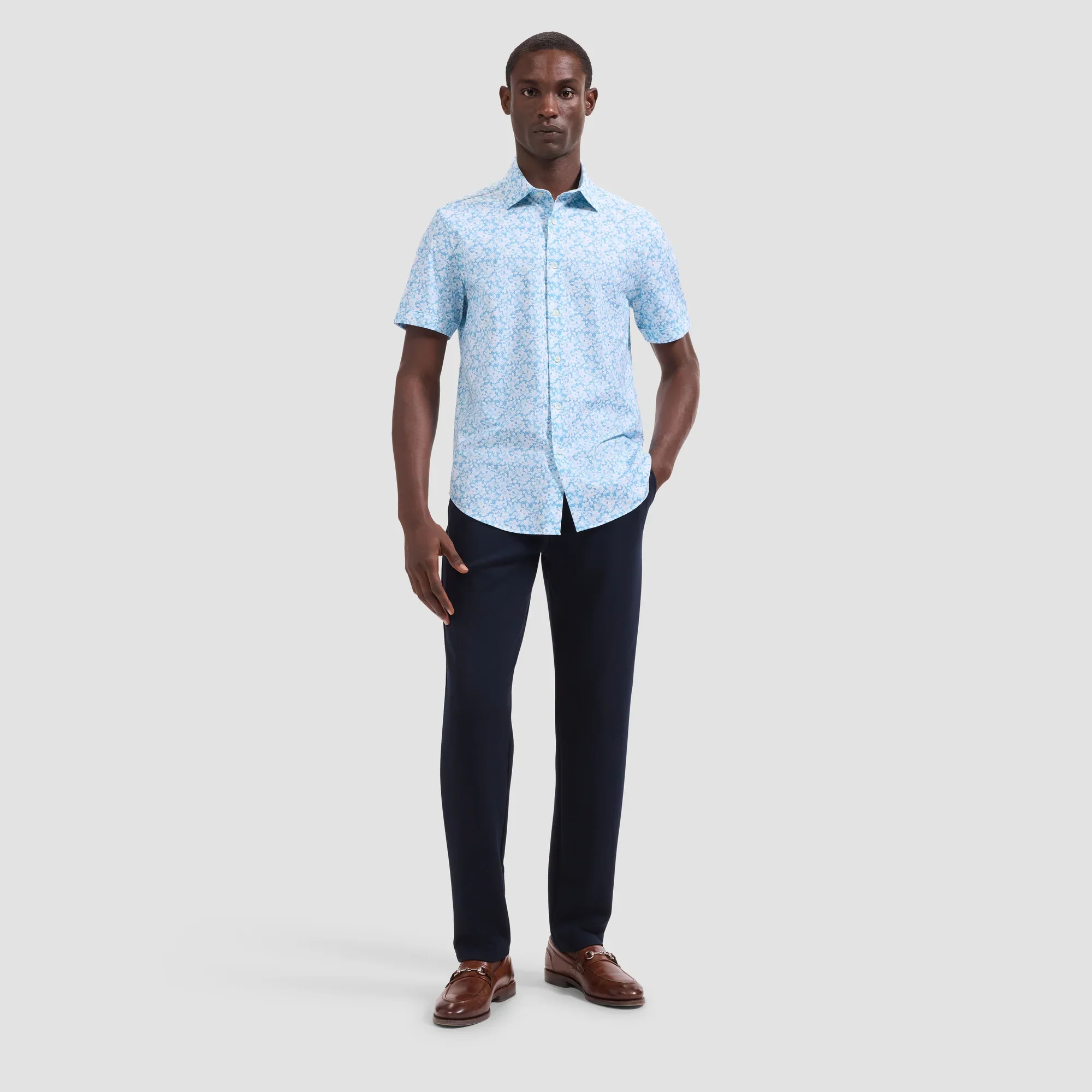 BUGATCHI - OOOHCOTTON MILES SS SHIRT JF9063F40 - Image 3