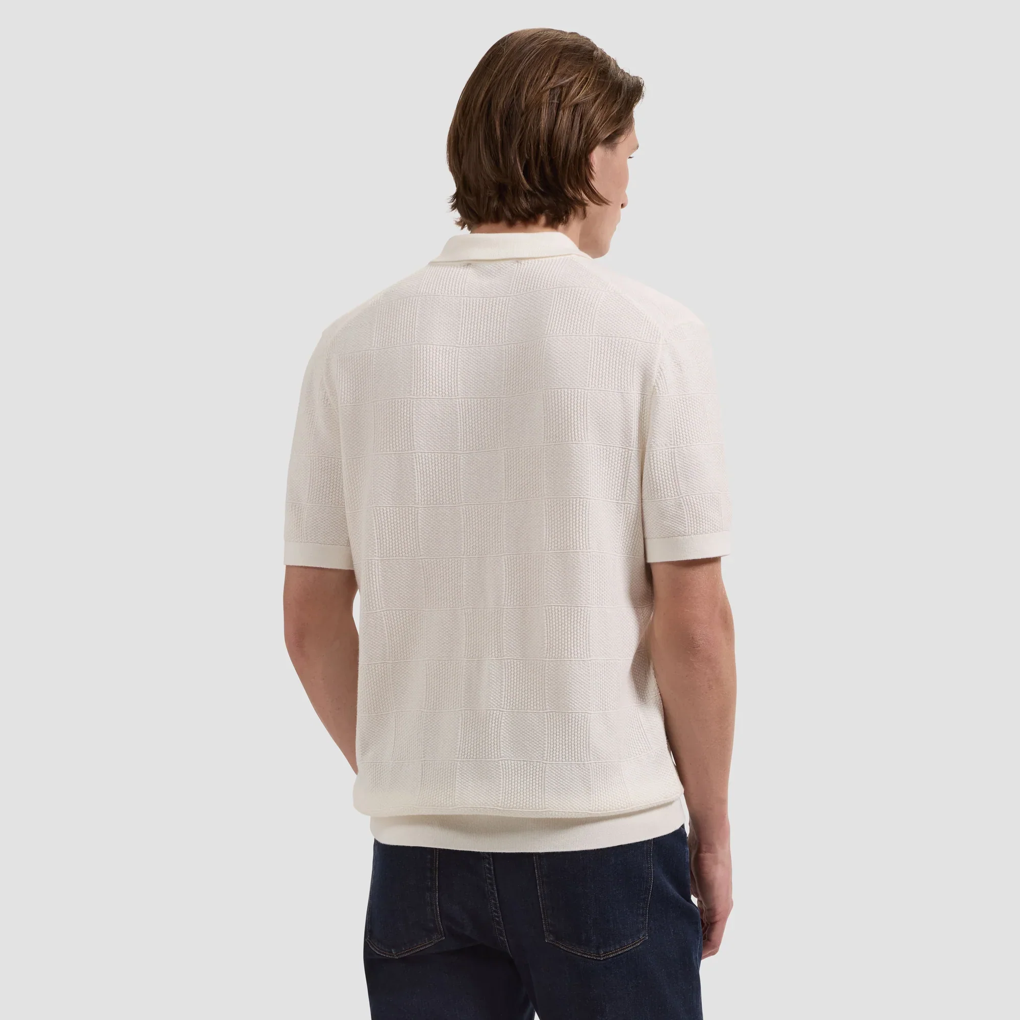 BUGATCHI - S/S 3 BUTTON POLO SWEATER JH262PO1 - Image 4