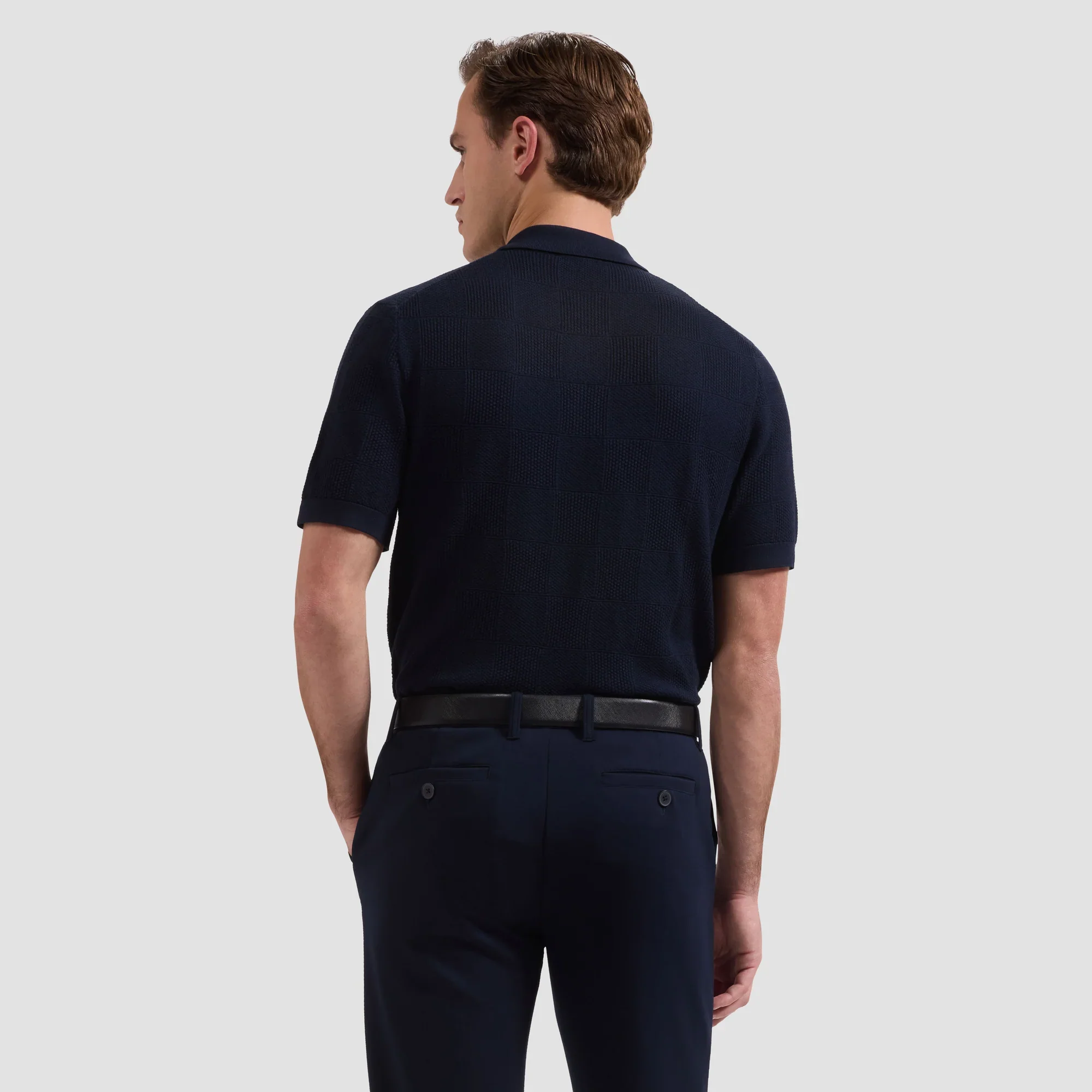BUGATCHI - S/S 3 BUTTON POLO SWEATER JH262PO1 - Image 8