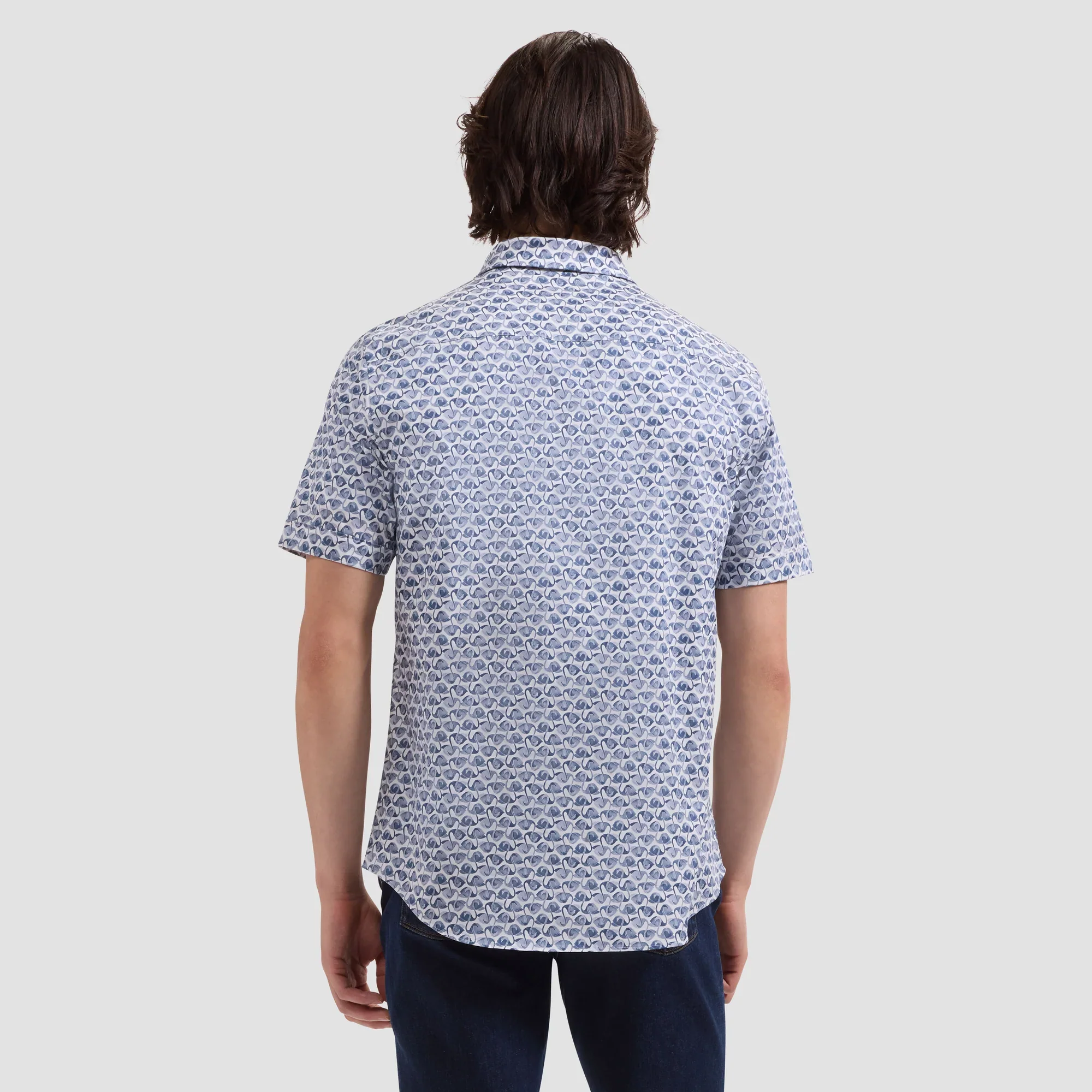 BUGATCHI - S/S ORSON WOVEN SHAPED JS3139S52S - Image 3