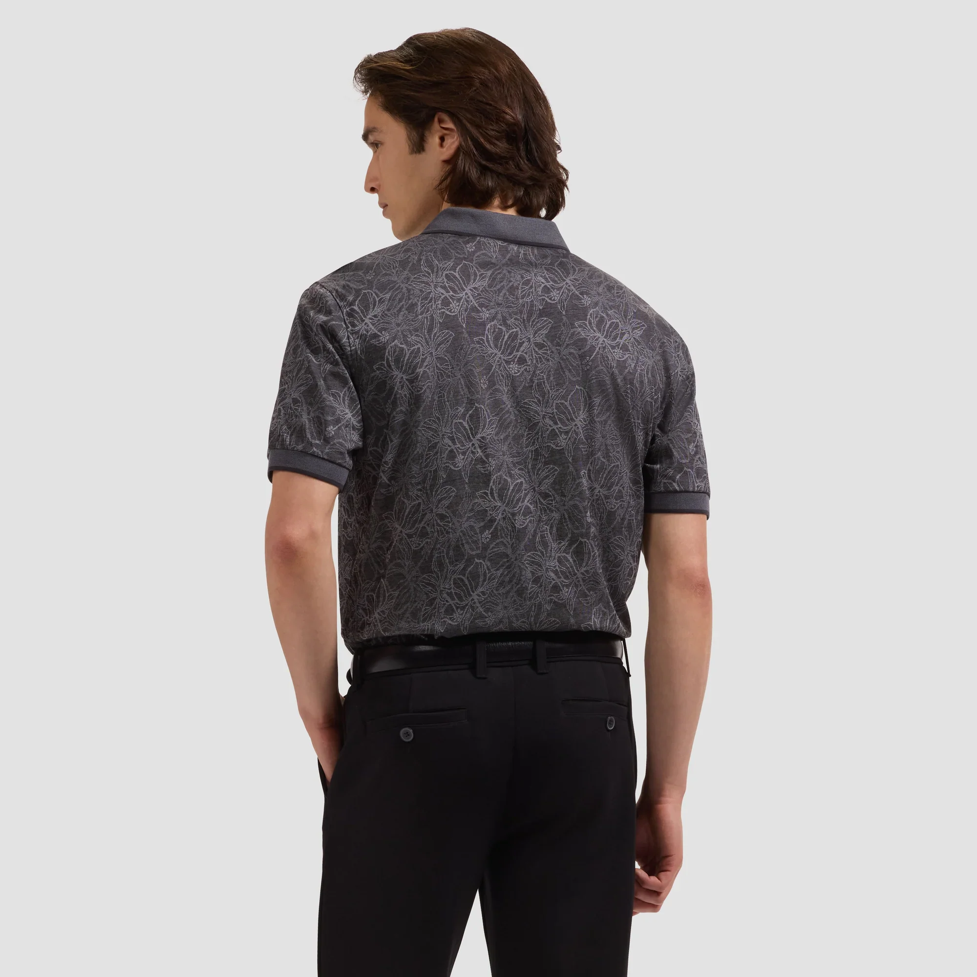 BUGATCHI - S/S THREE BUTTON POLO JF2007F17 - Image 4