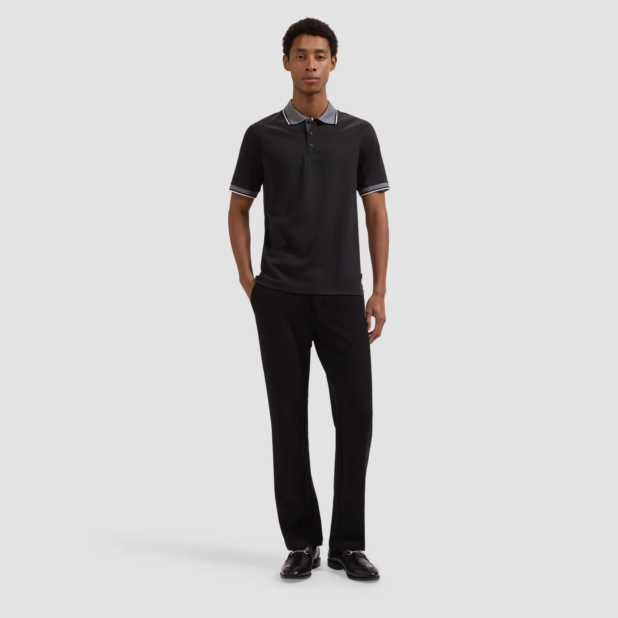 BUGATCHI - S/S THREE BUTTON POLO JF2050F12 - Image 4