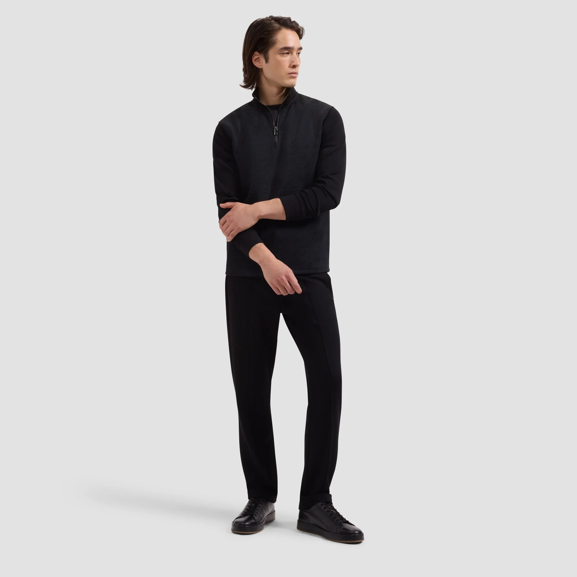 BUGATCHI - SOFT TOUCH 1/4 ZIP KNIT JF2420K44 - Image 8