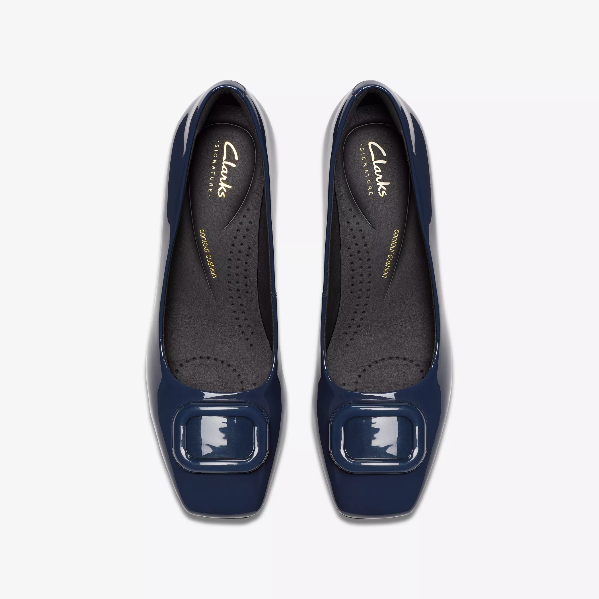 CLARKS - WOMEN'S FERNIE TRIM SHOE (Navy) - Image 6