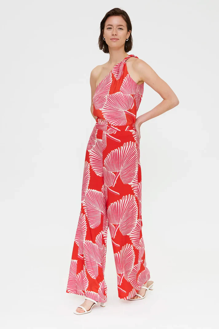 COMPANIA FANTASTICA - PALMITO PRINT TROUSERS - Image 2