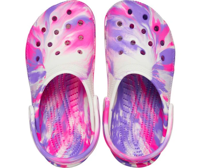 CROCS- KIDS CLASSIC GLOW-IN-THE-DARK MARBLED CLOG - Image 3
