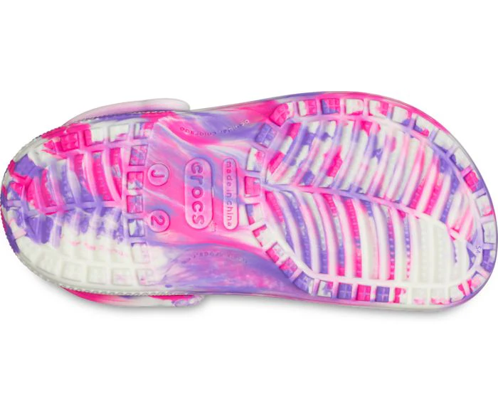 CROCS- KIDS CLASSIC GLOW-IN-THE-DARK MARBLED CLOG - Image 6