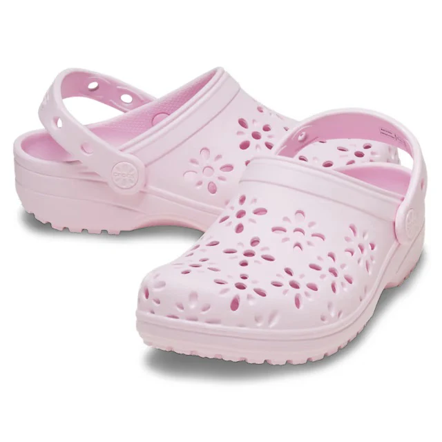CROC- LITTLE KID'S FLORAL CUT-OUT CLOG - Image 2