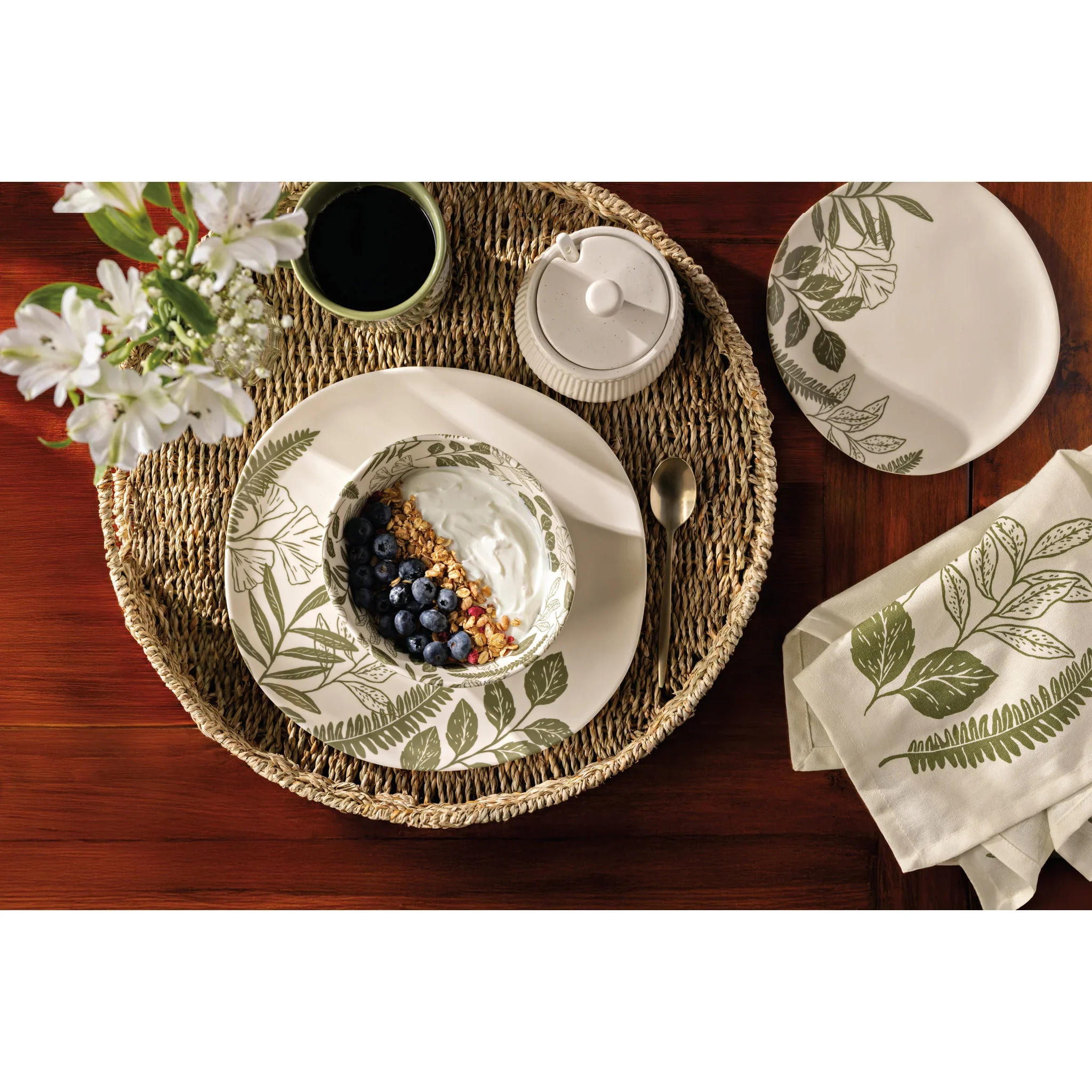 DANICA - PLATE SIDE FERN & FROND - Image 2