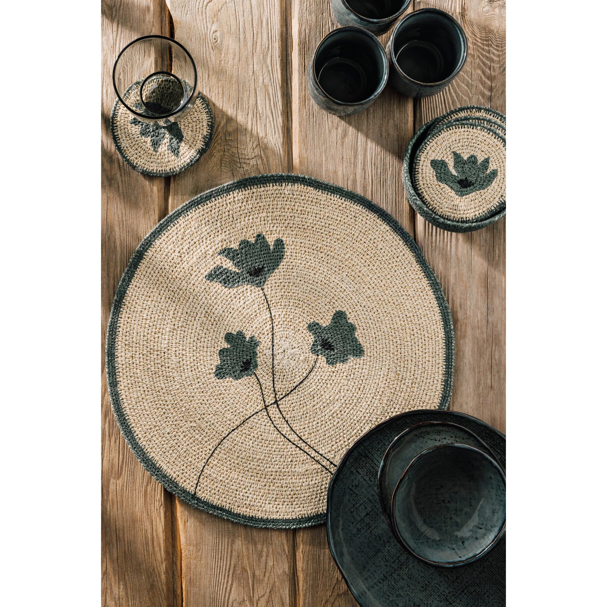 DANICA - SET/4 COASTER SEAGRASS ARIA - Image 4