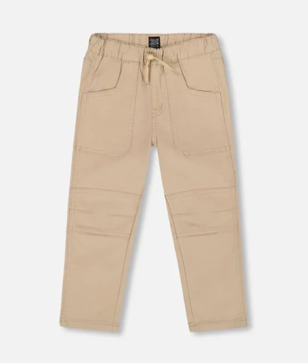 DEUX PAR DEUX- KIDS' TWILL NOUGAT JOGGER PANT - Image 2