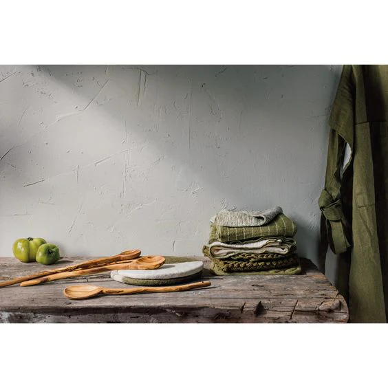 DANICA- OLIVE BRANCH STONEWASH APRON - Image 2