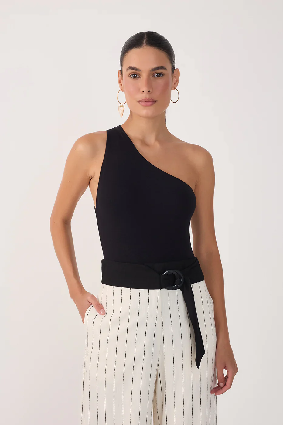DRESS TO - WOMEN'S ONE SHOULDER BODYSUIT - Image 3