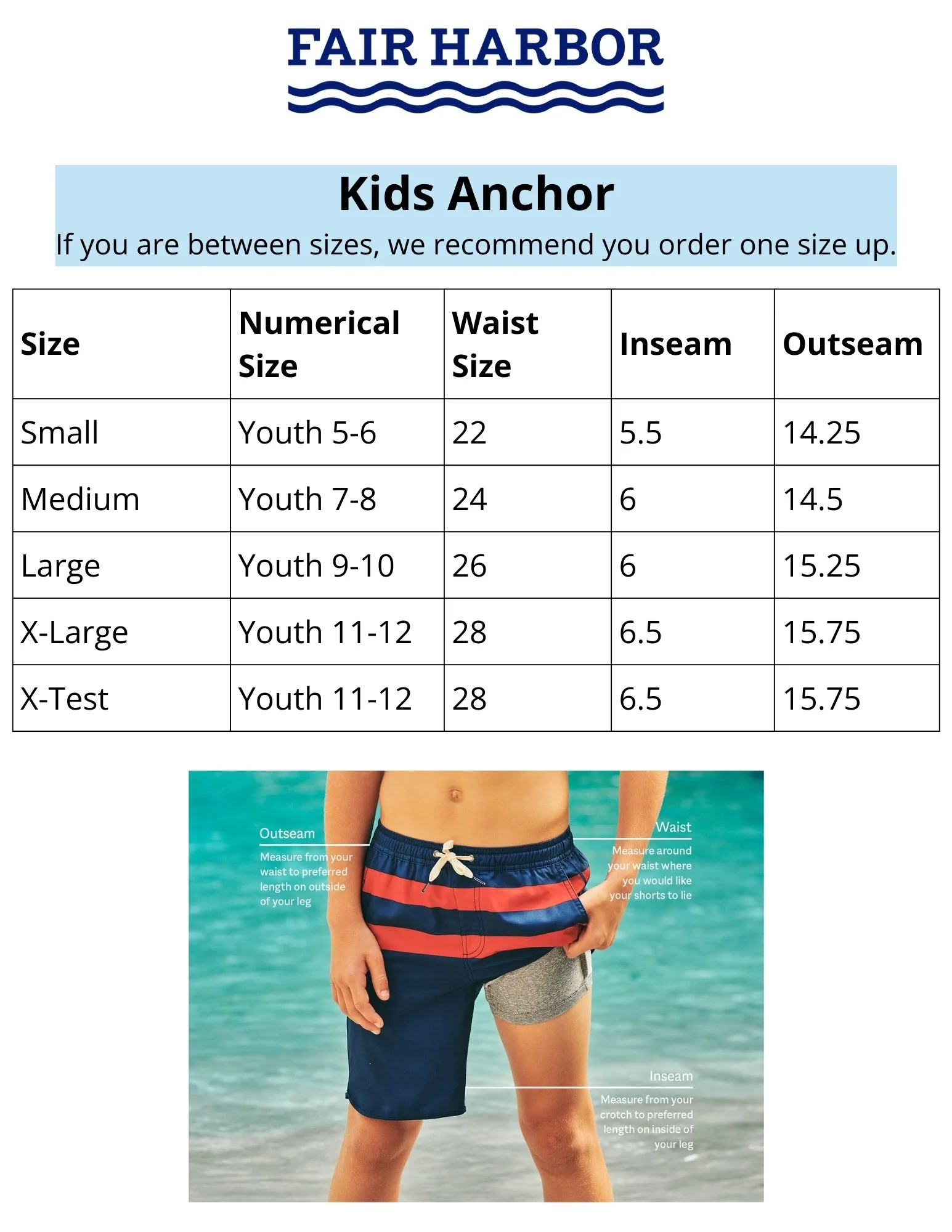 FAIR HARBOR- KIDS ANCHOR SWIM SHORT - Image 7