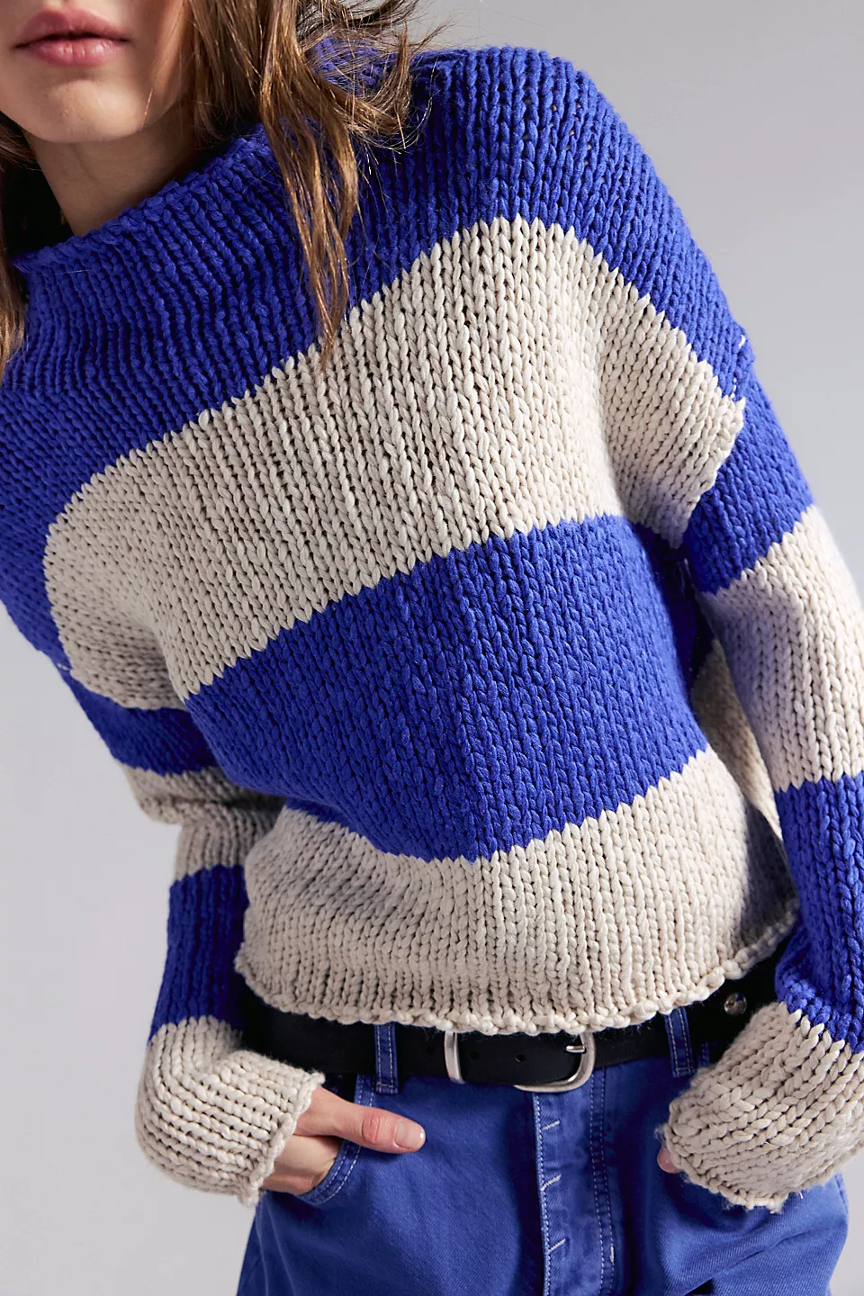 FREE PEOPLE - OPAL RUGBY STRIPED SWEATER - Image 3