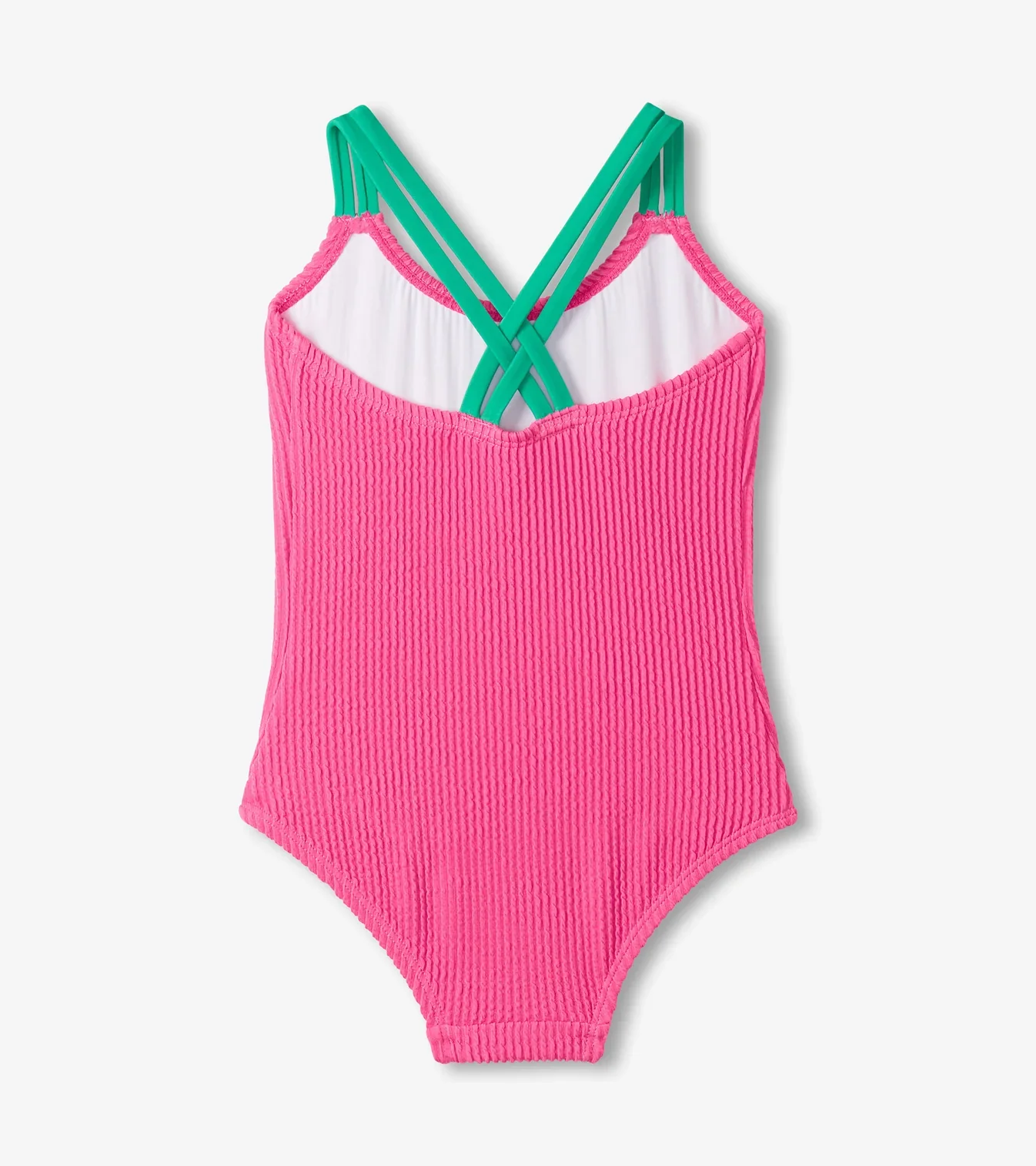 HATLEY -  KIDS AZALEA PINK CROSS STRAP ONE PIECE - Image 3